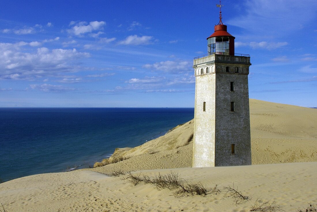 Coastal lighthouse in North Jutland